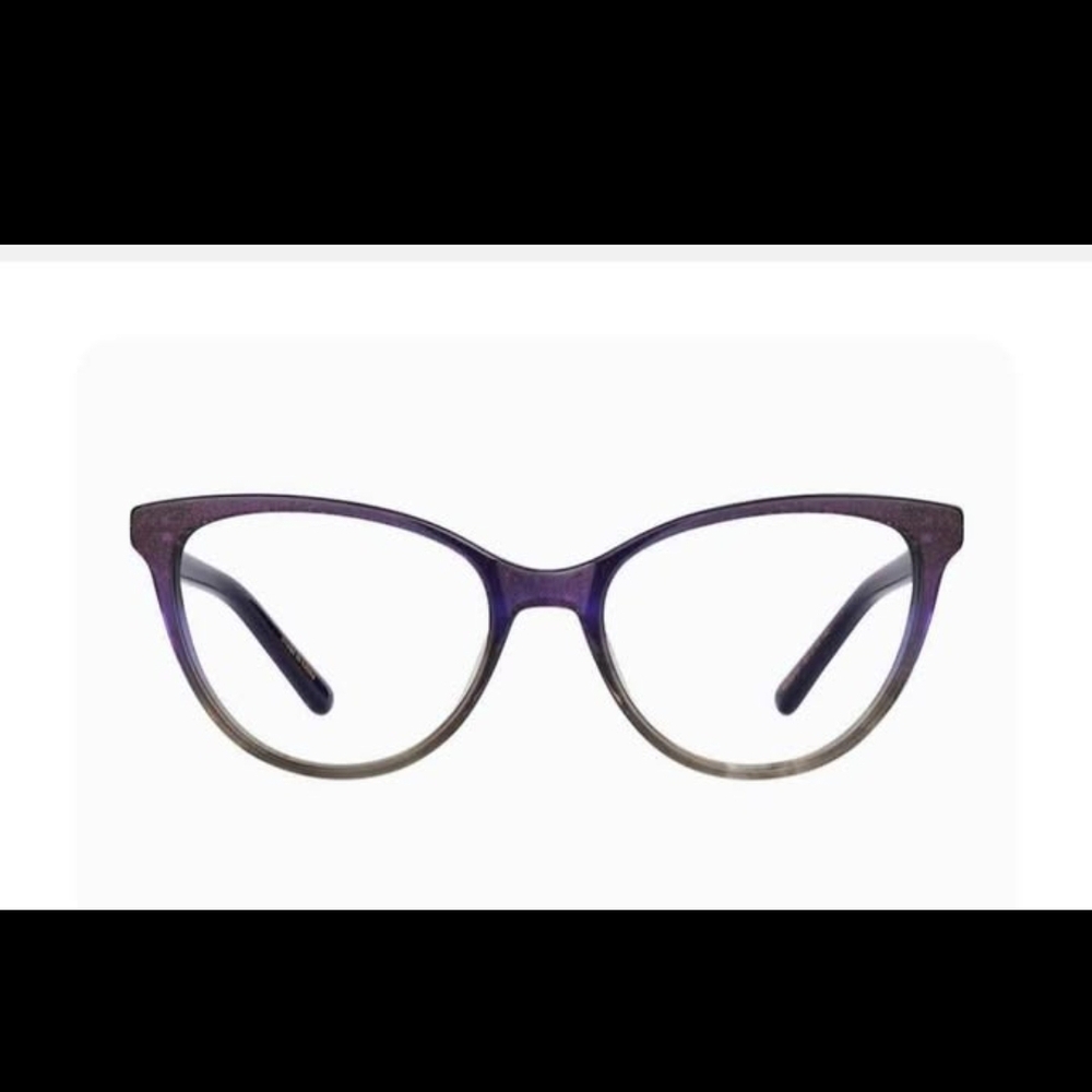 Elegant Dark Purple Cat-Eye Glasses Frame